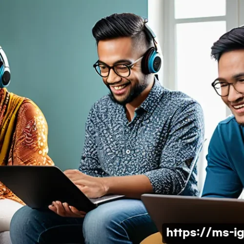 Home 13 정신건강을 위한 온라인 지원 그룹의 필요성 - A diverse group of Malay adults participating in an online mental health support group via video cal...